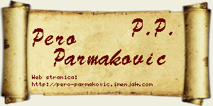 Pero Parmaković vizit kartica